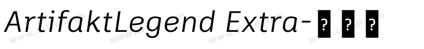 ArtifaktLegend Extra字体转换